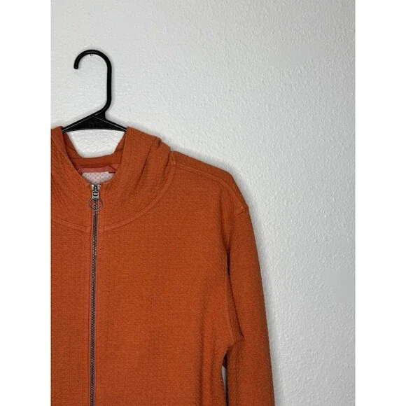 Lululemon All Yours Hoodie Sweater Womens 4 Orange Bubble Dot Pullover Stretch - Picture 4 of 16
